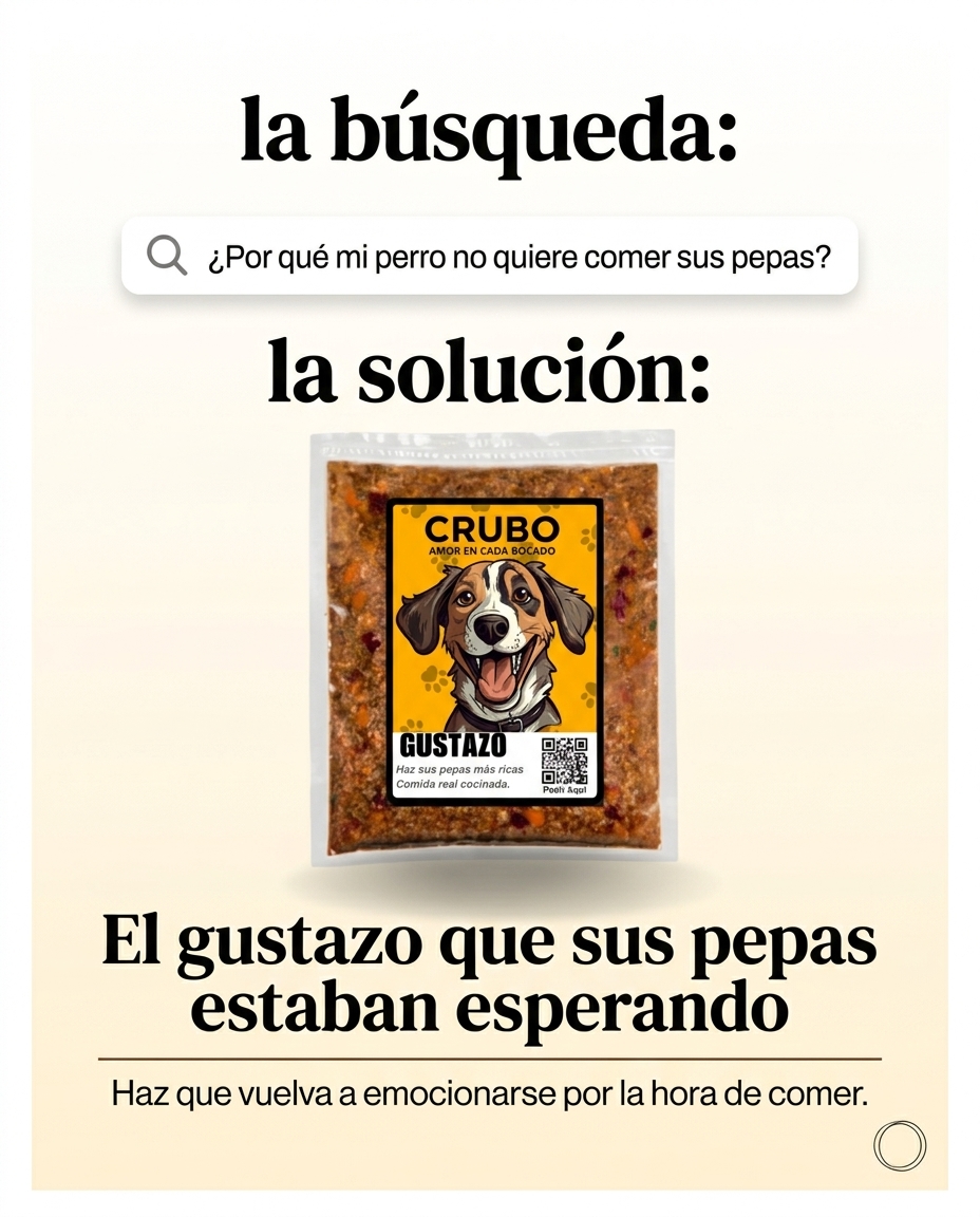 Cuando buscas lo mejor para tu perro, el GUSTAZO tiene sentido.
