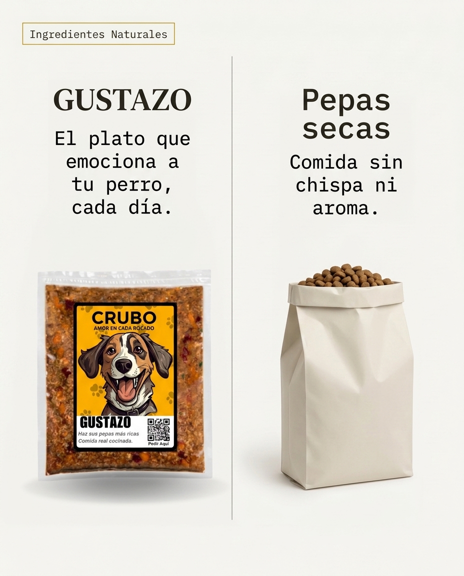Comida real vs procesada: la diferencia que tu perro ya sabe.